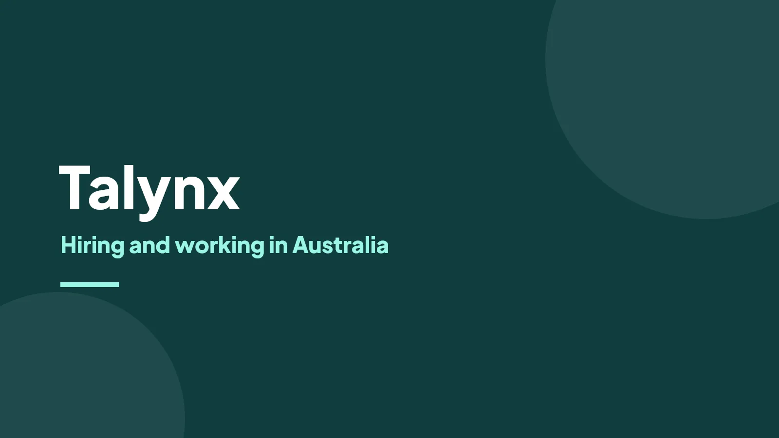Talynx logo and tagline